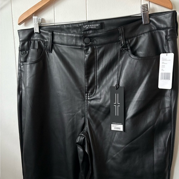 NWT Faux Leather Hannah Cropped Flare | Size 16 - Picture 4 of 6